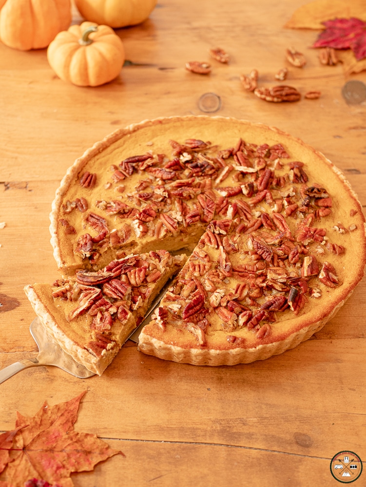 tarte a la citrouille, recette tarte a la citrouille, tarte a la citrouille et a l erable, tarte citrouille et noix de pecan