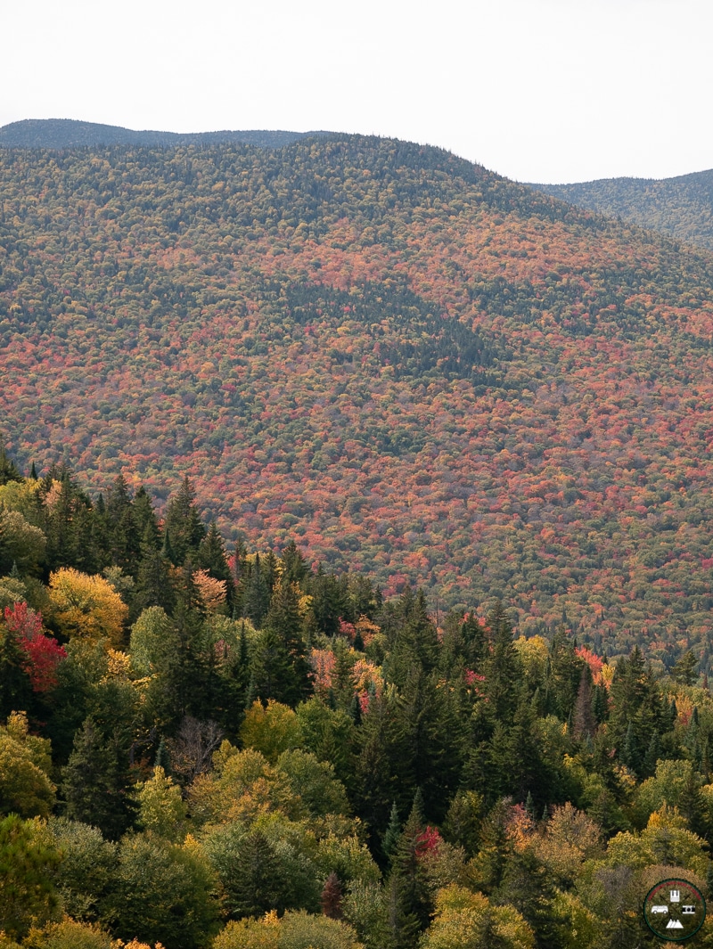 vue depuis le sentier du centenaire mont tremblant